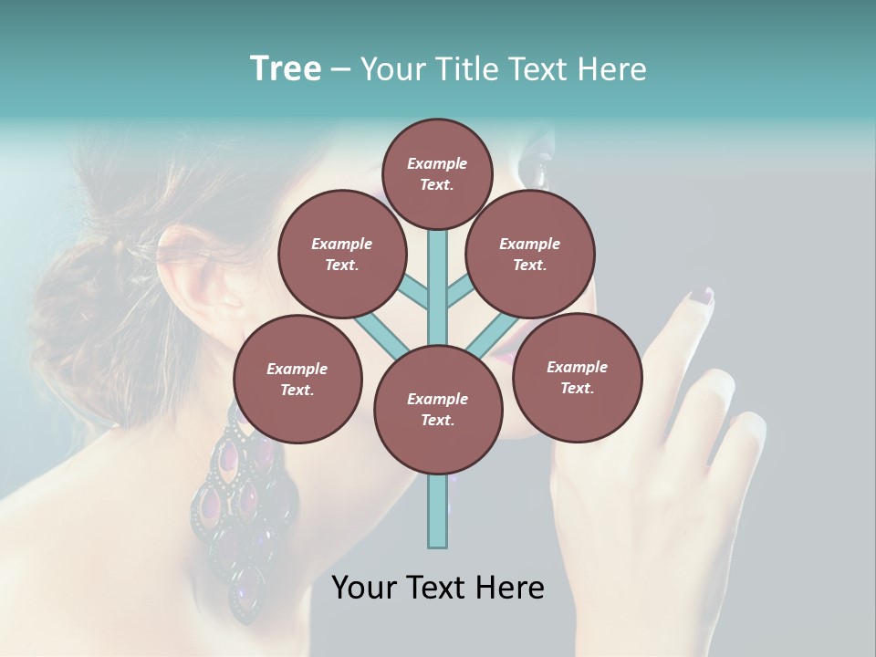 Eye Portrait Violet PowerPoint Template