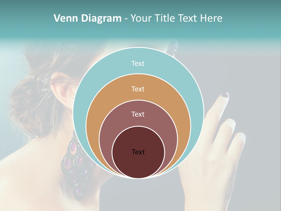 Eye Portrait Violet PowerPoint Template