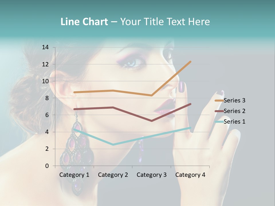 Eye Portrait Violet PowerPoint Template