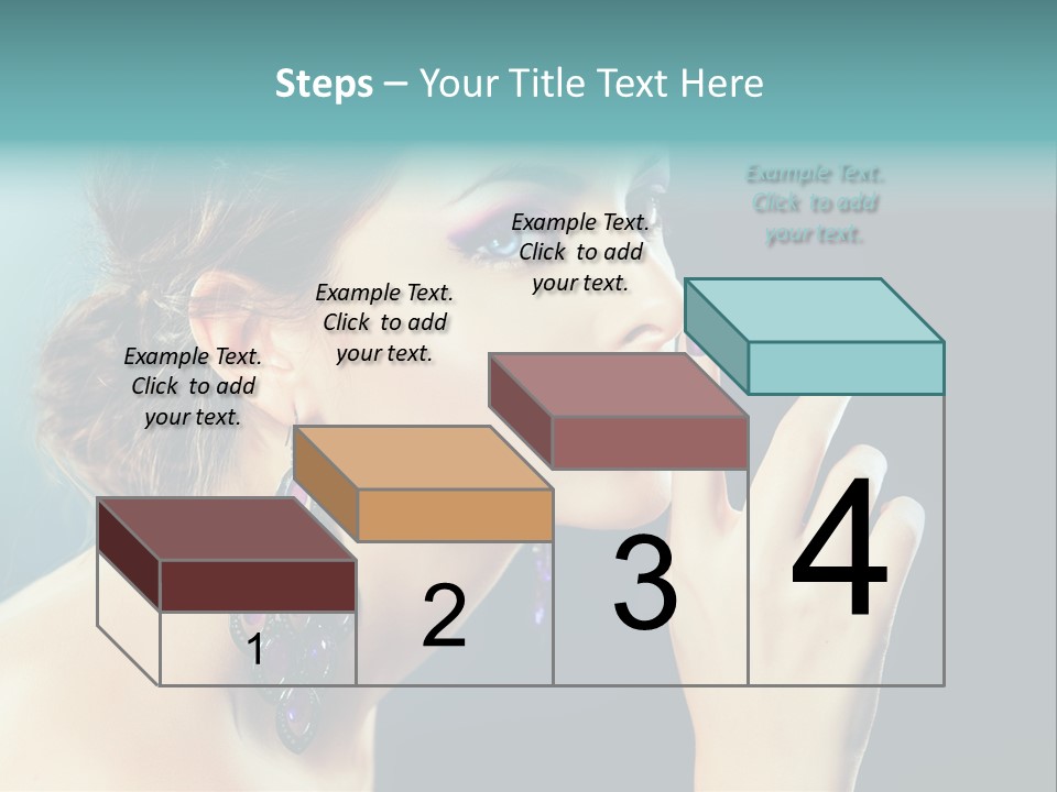 Eye Portrait Violet PowerPoint Template