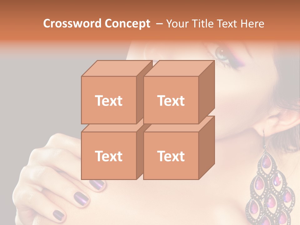 Make Up Female Cute PowerPoint Template