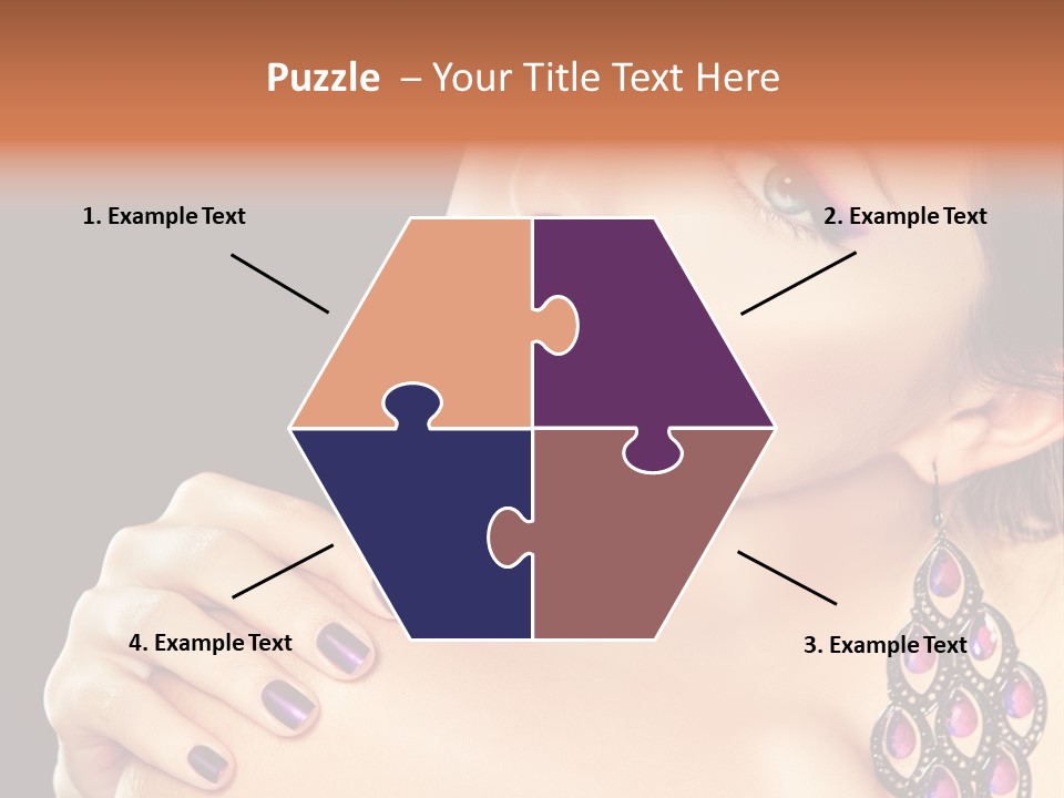 Make Up Female Cute PowerPoint Template