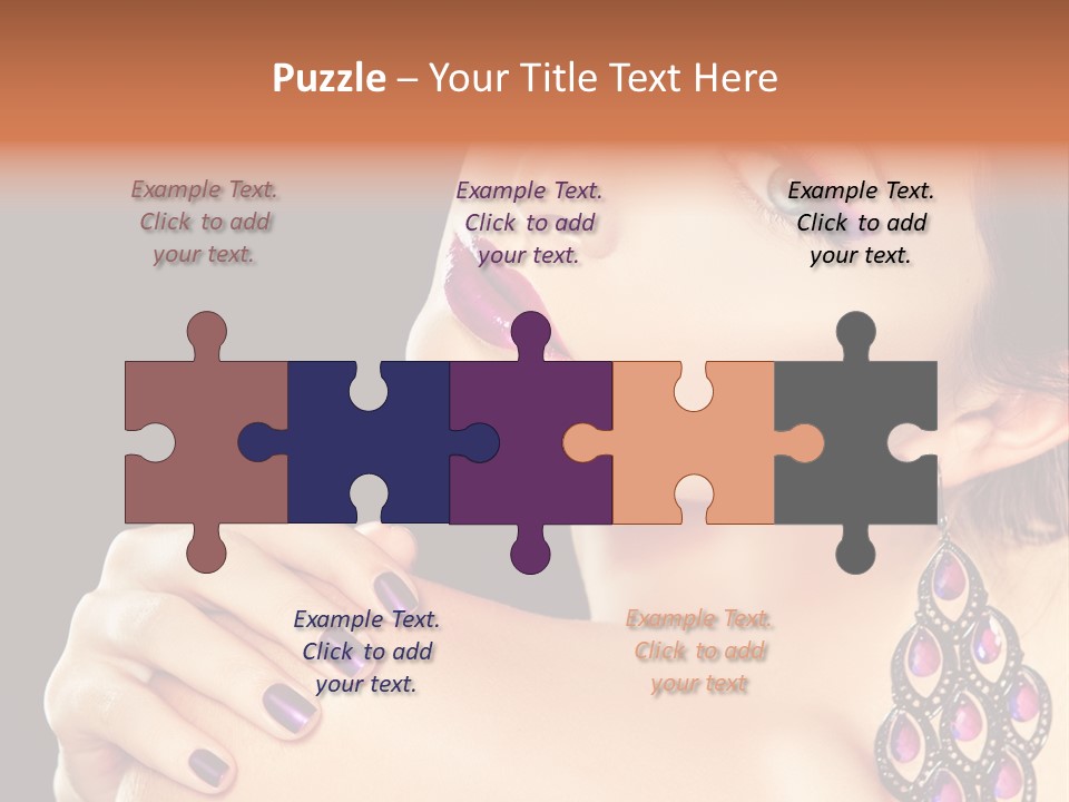 Make Up Female Cute PowerPoint Template