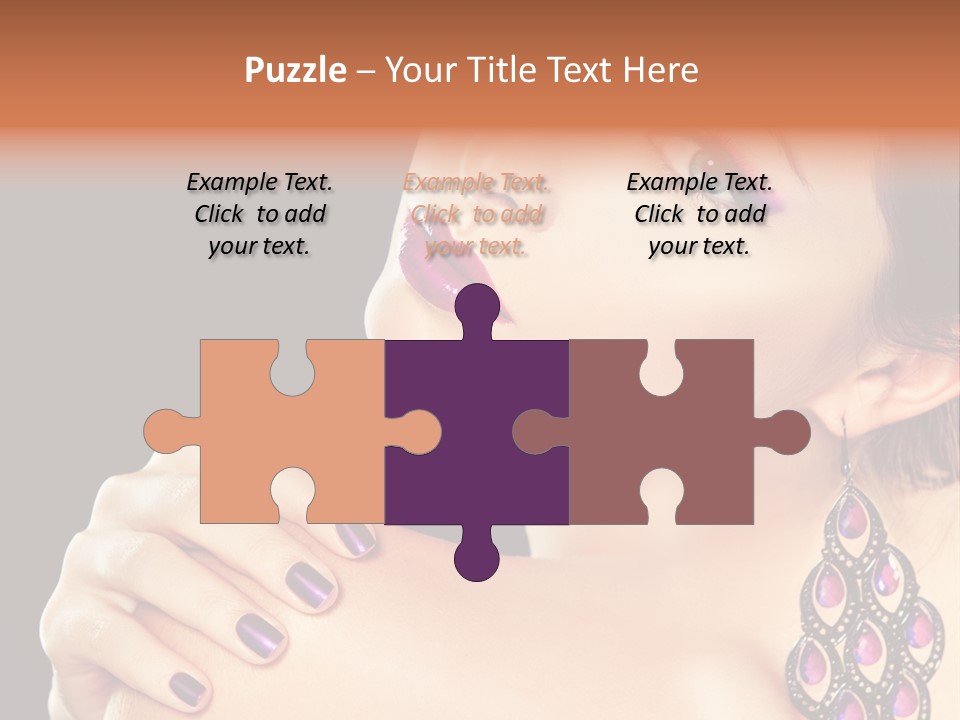 Make Up Female Cute PowerPoint Template