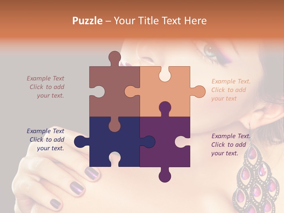 Make Up Female Cute PowerPoint Template