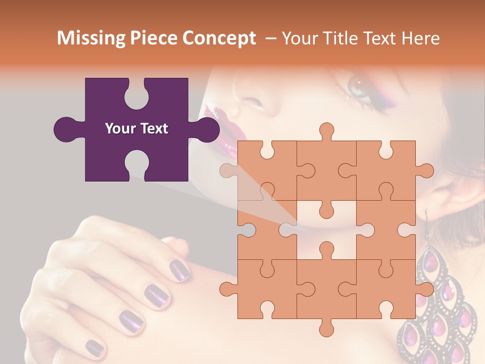 Make Up Female Cute PowerPoint Template