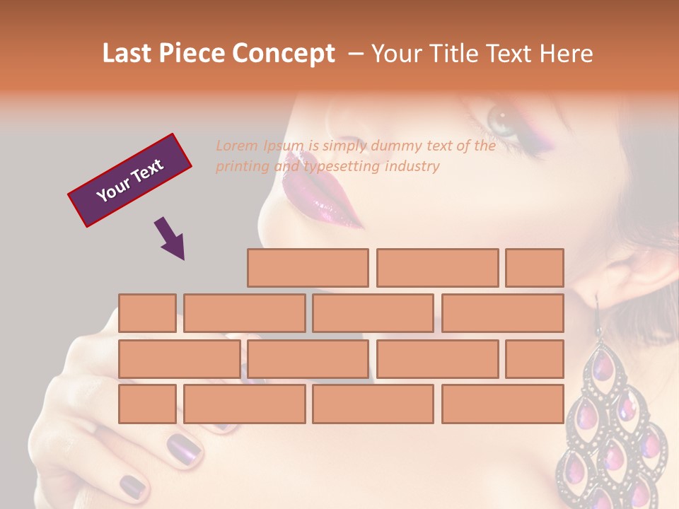 Make Up Female Cute PowerPoint Template