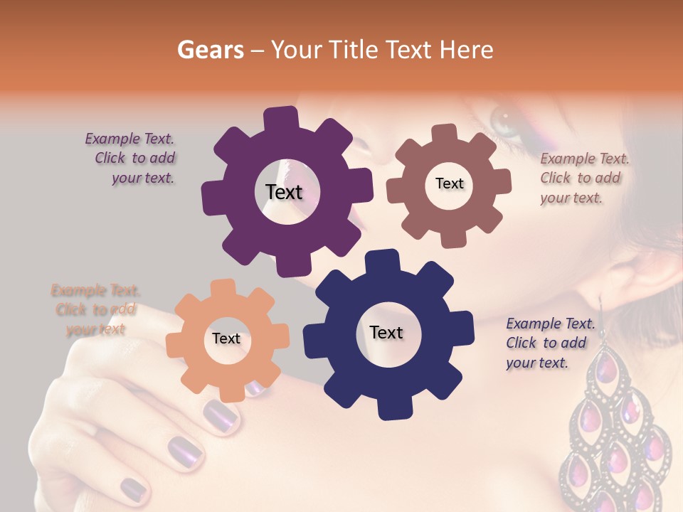 Make Up Female Cute PowerPoint Template