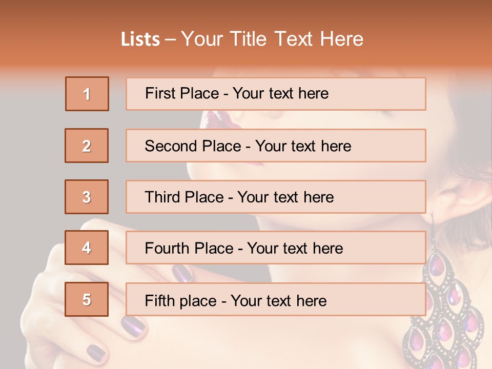 Make Up Female Cute PowerPoint Template