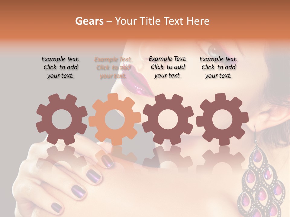 Make Up Female Cute PowerPoint Template