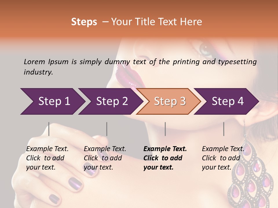 Make Up Female Cute PowerPoint Template