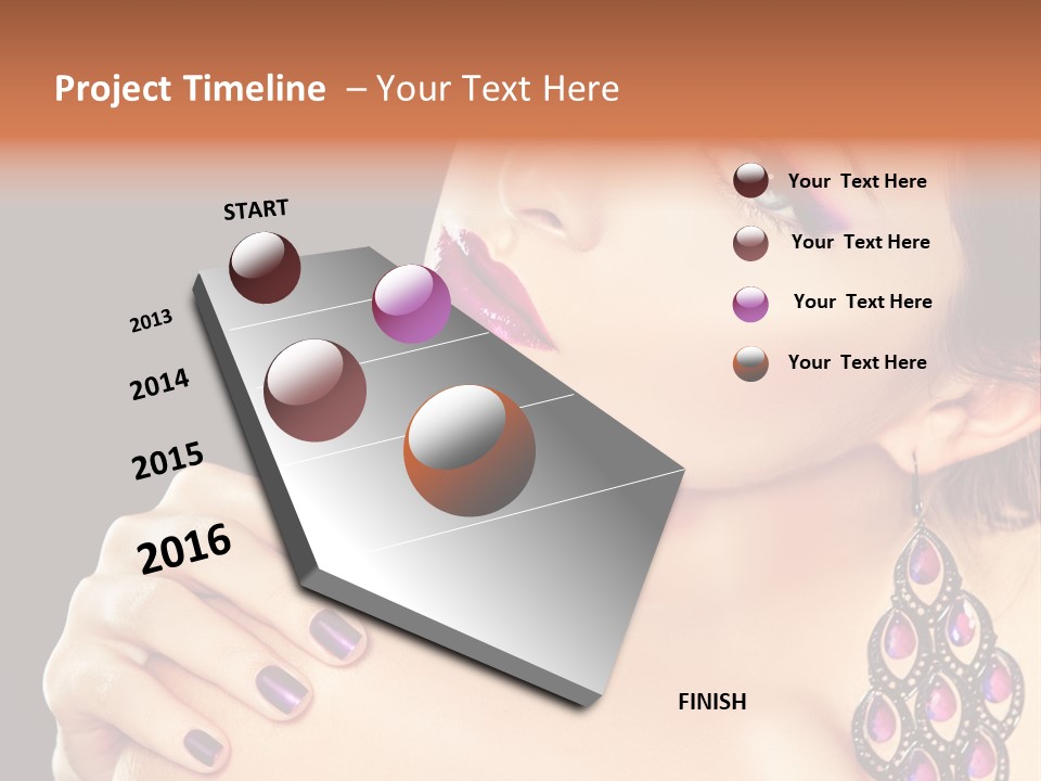 Make Up Female Cute PowerPoint Template