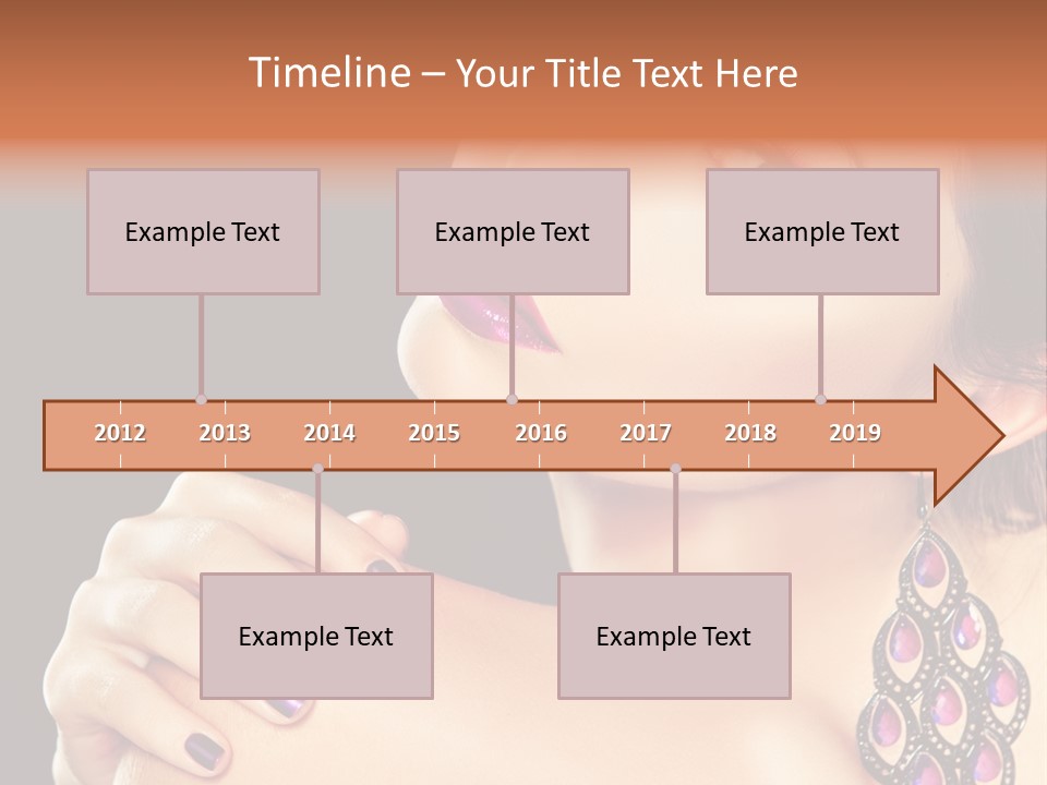 Make Up Female Cute PowerPoint Template