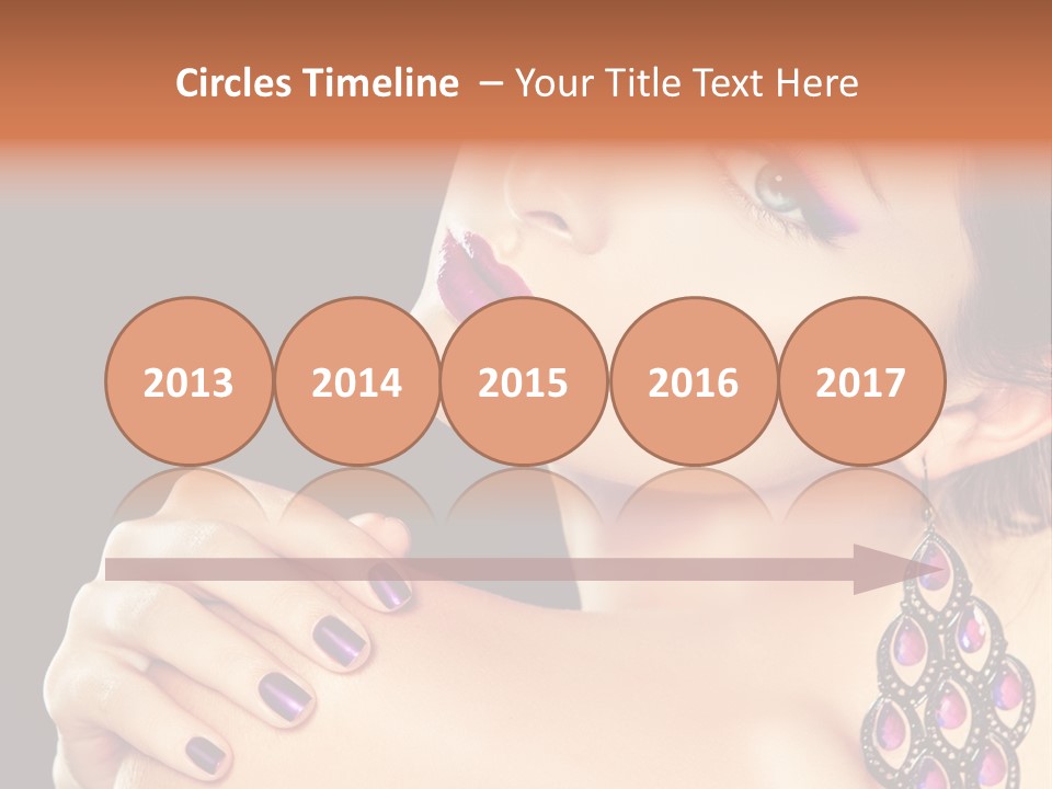 Make Up Female Cute PowerPoint Template