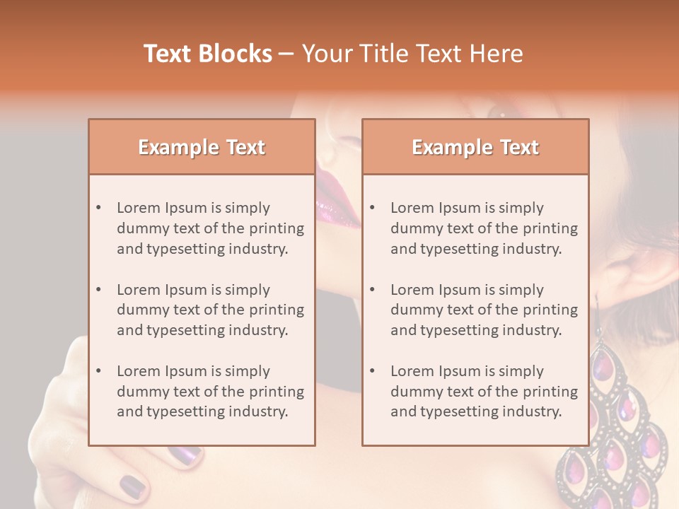 Make Up Female Cute PowerPoint Template