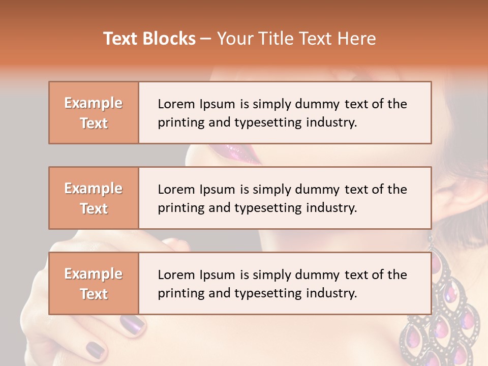 Make Up Female Cute PowerPoint Template