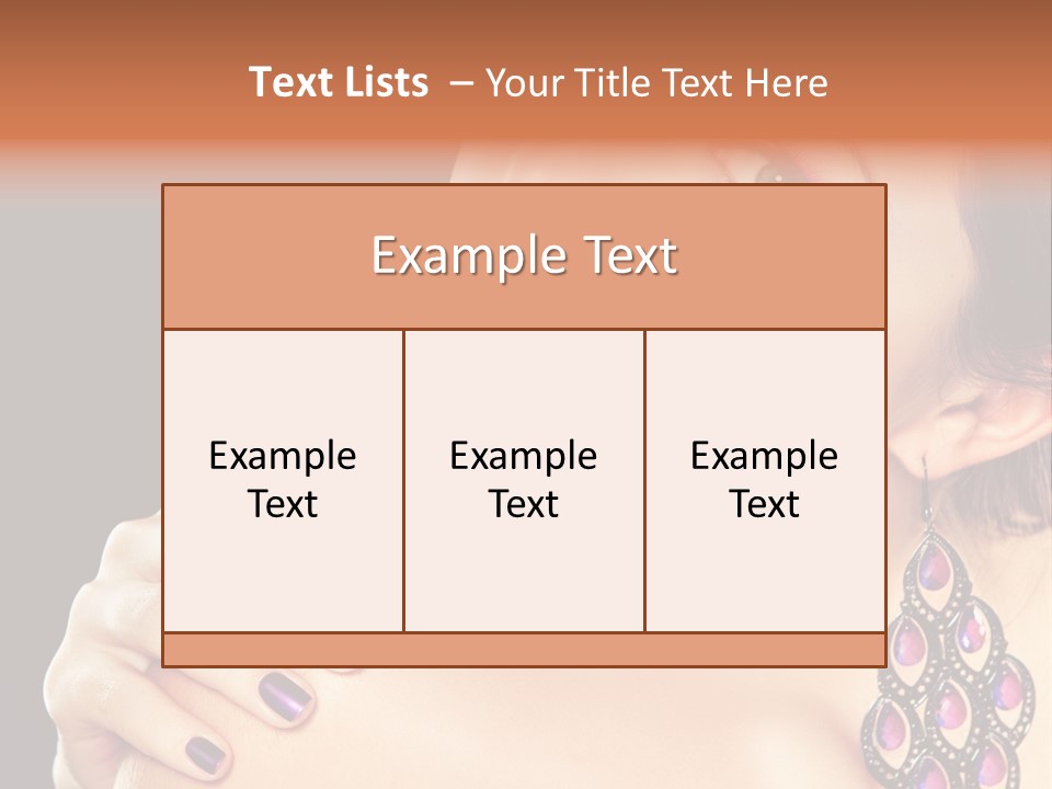 Make Up Female Cute PowerPoint Template