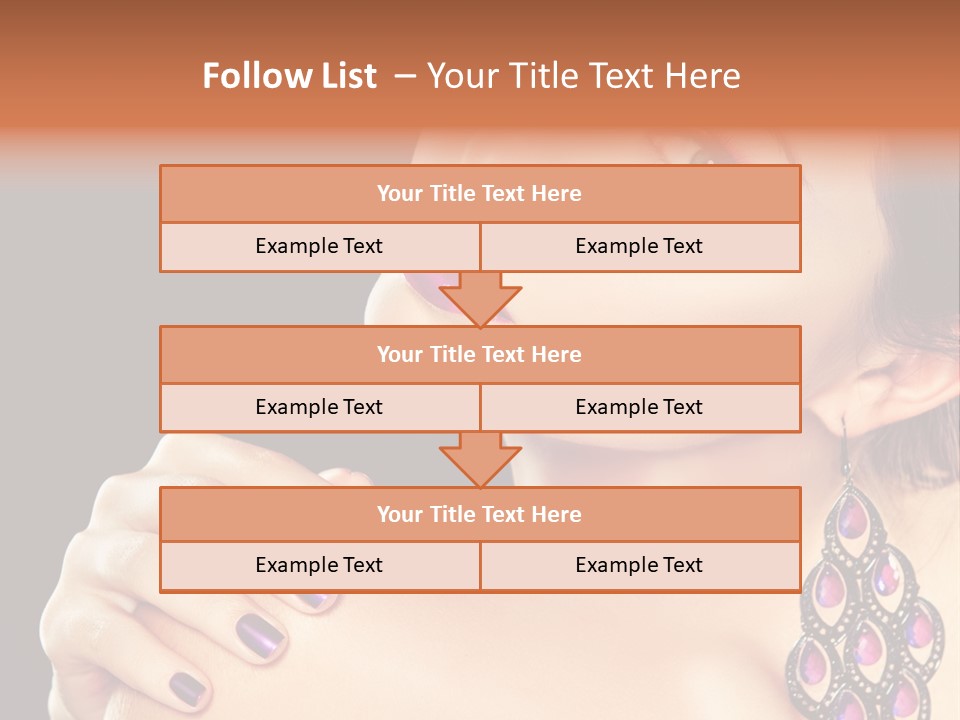 Make Up Female Cute PowerPoint Template