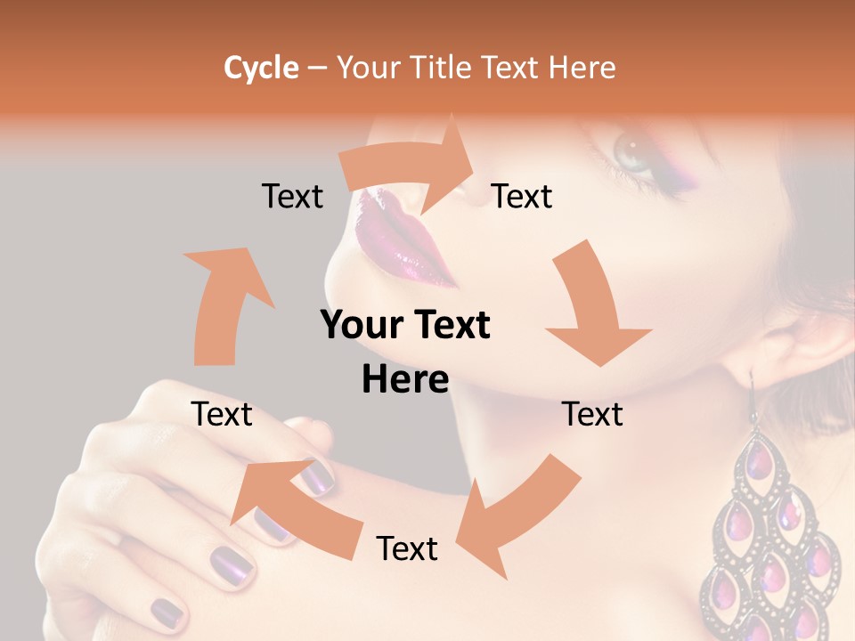 Make Up Female Cute PowerPoint Template