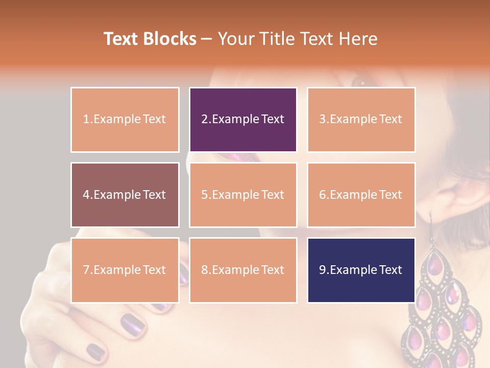 Make Up Female Cute PowerPoint Template