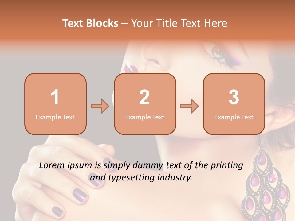 Make Up Female Cute PowerPoint Template