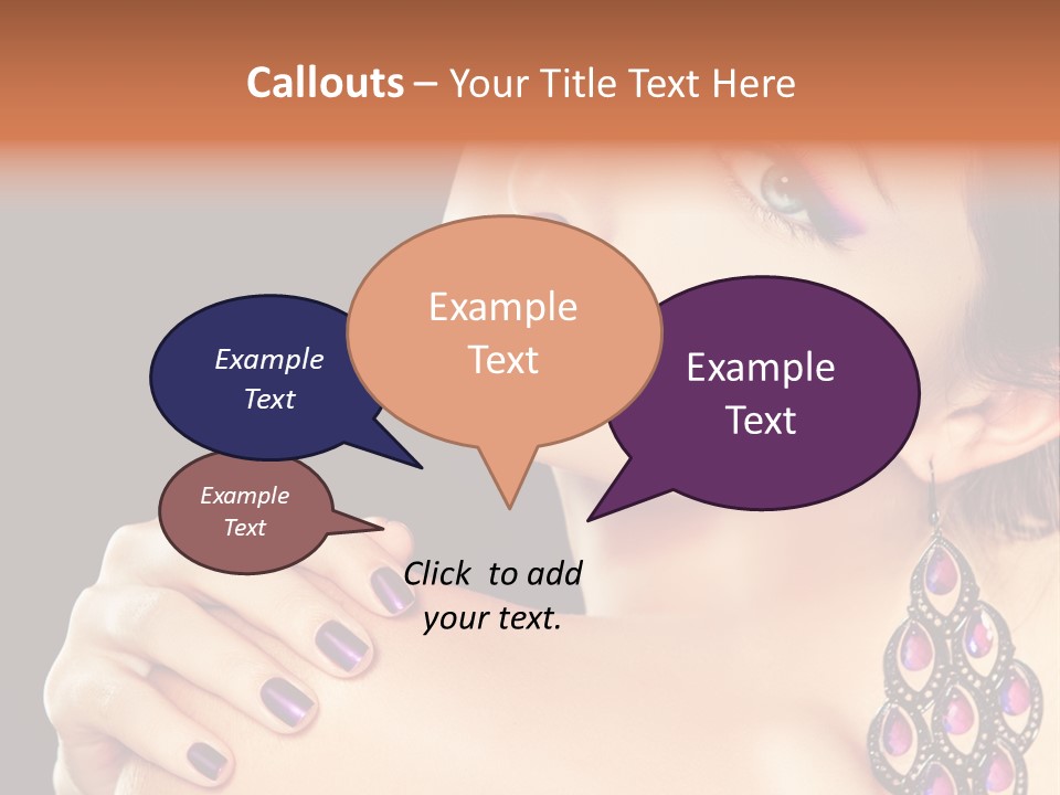 Make Up Female Cute PowerPoint Template