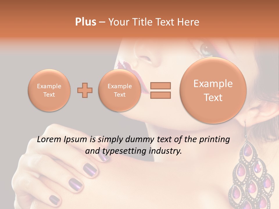 Make Up Female Cute PowerPoint Template