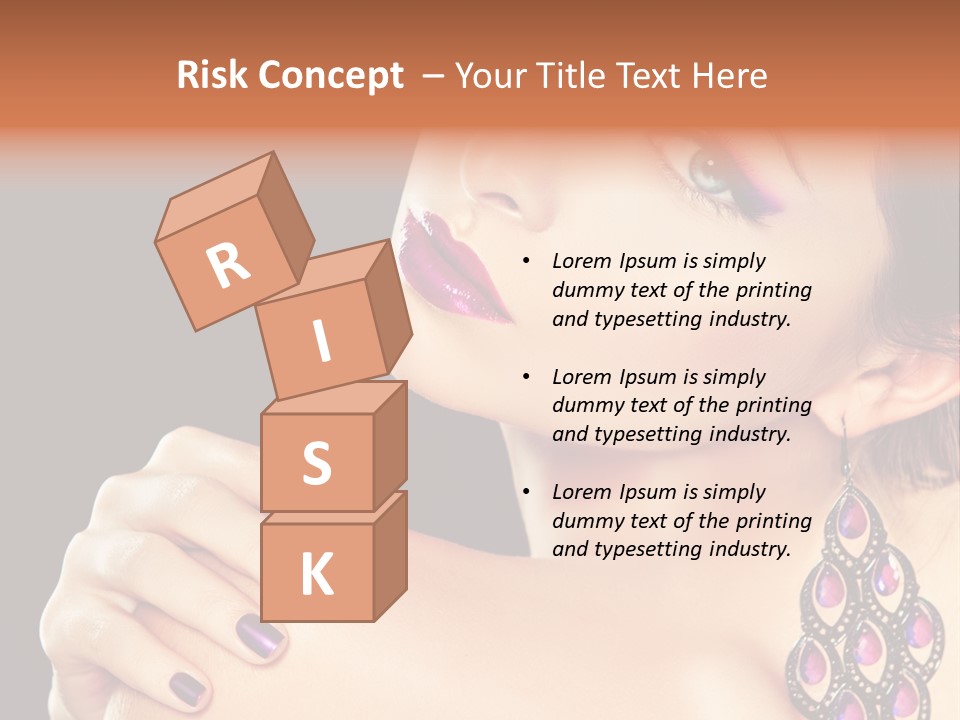 Make Up Female Cute PowerPoint Template