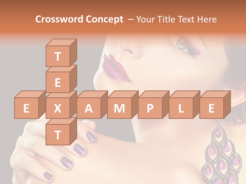 Make Up Female Cute PowerPoint Template