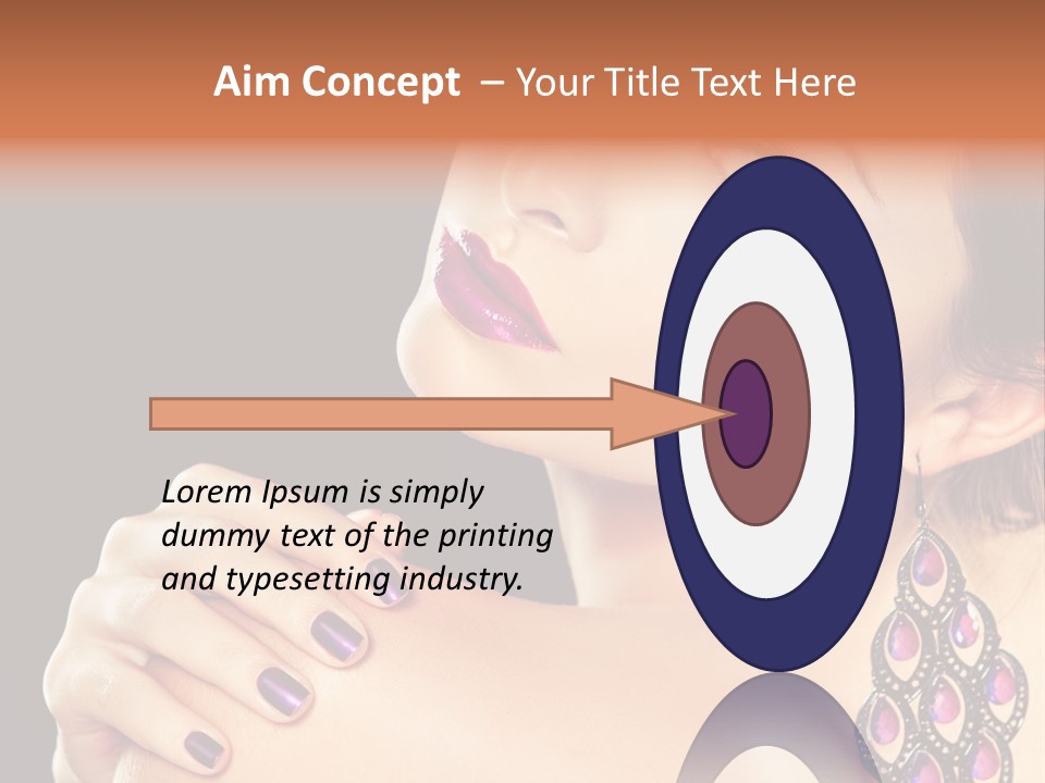 Make Up Female Cute PowerPoint Template