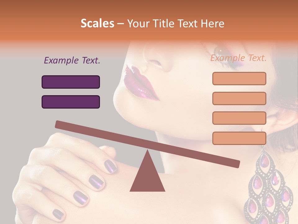 Make Up Female Cute PowerPoint Template