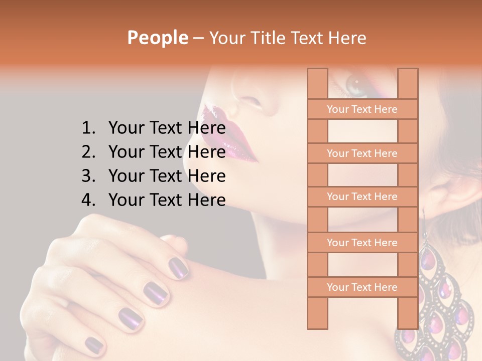 Make Up Female Cute PowerPoint Template