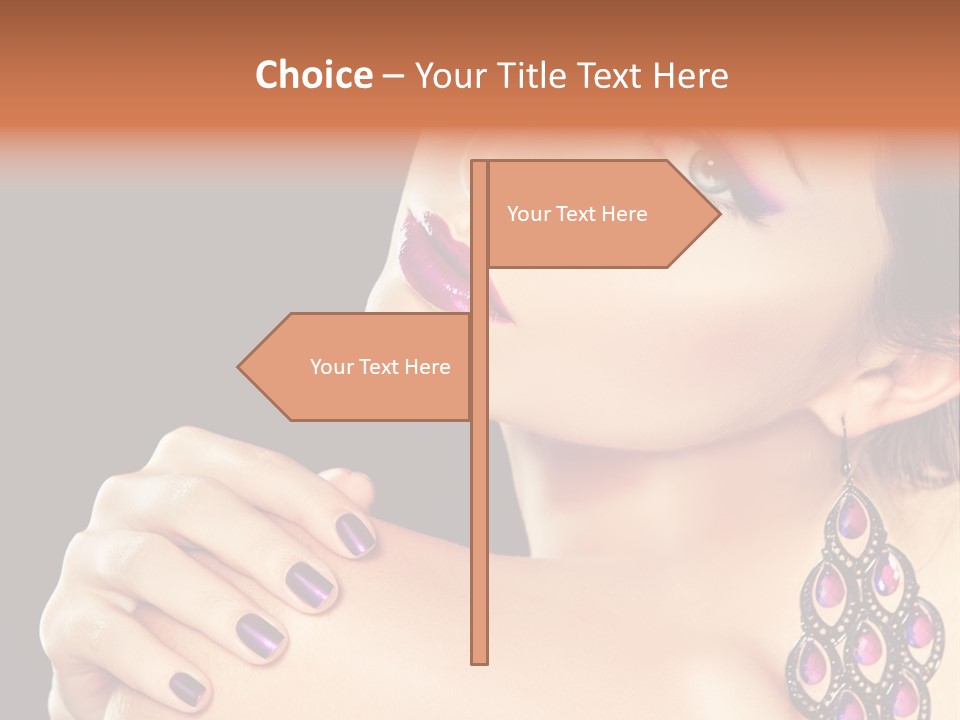 Make Up Female Cute PowerPoint Template