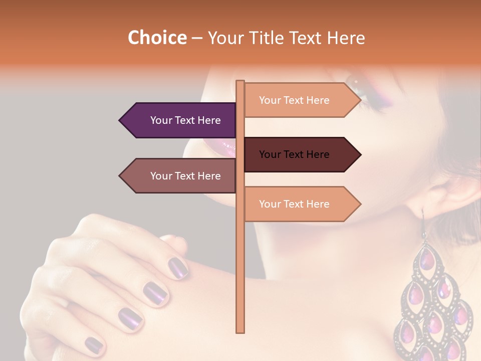 Make Up Female Cute PowerPoint Template