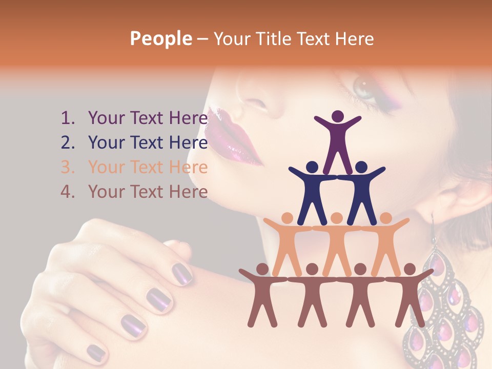 Make Up Female Cute PowerPoint Template