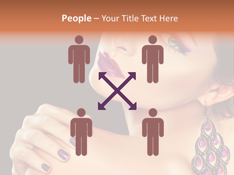 Make Up Female Cute PowerPoint Template