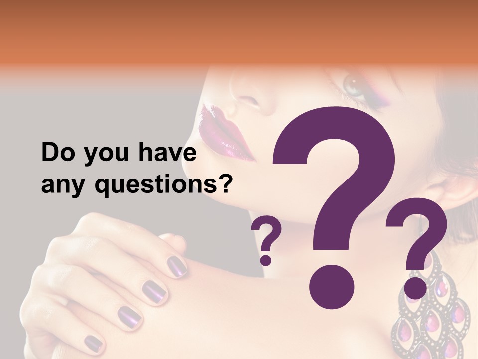 Make Up Female Cute PowerPoint Template