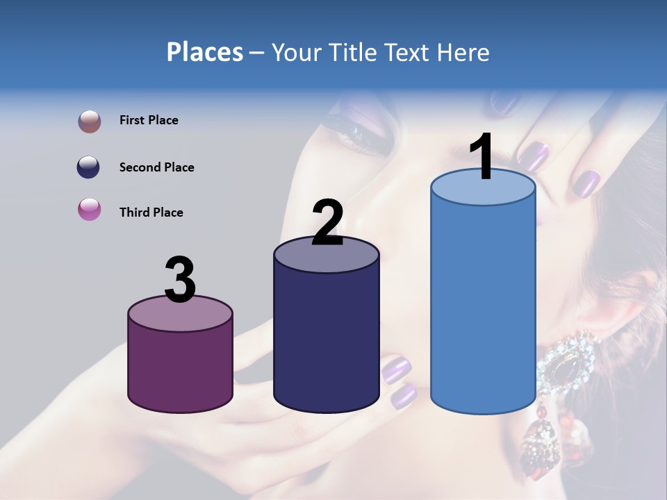 Lip Eyelash Colour PowerPoint Template