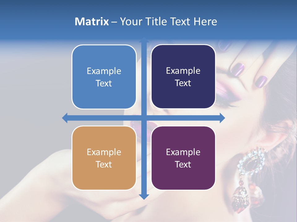 Lip Eyelash Colour PowerPoint Template