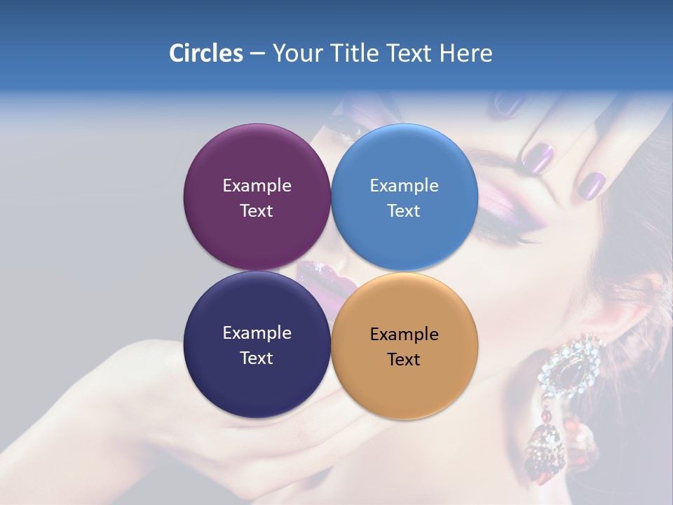 Lip Eyelash Colour PowerPoint Template