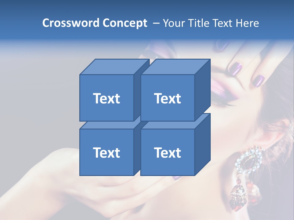 Lip Eyelash Colour PowerPoint Template