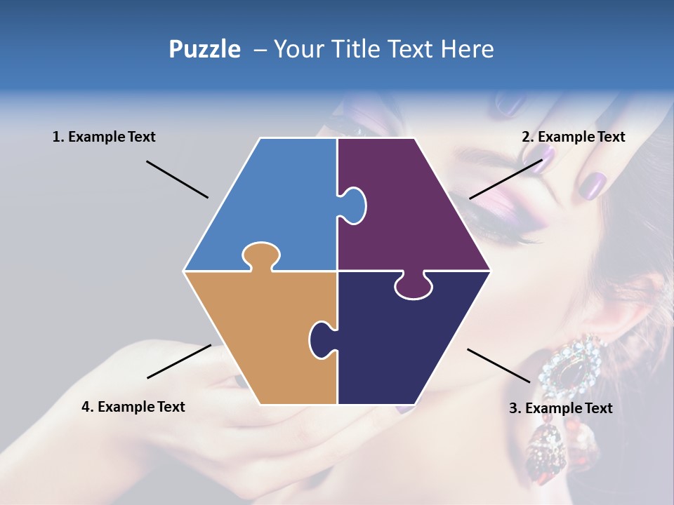 Lip Eyelash Colour PowerPoint Template