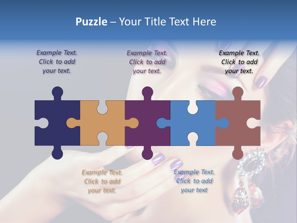 Lip Eyelash Colour PowerPoint Template