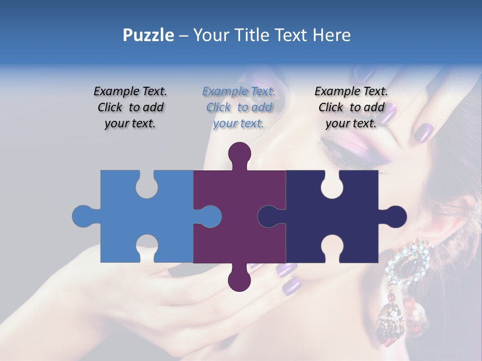 Lip Eyelash Colour PowerPoint Template