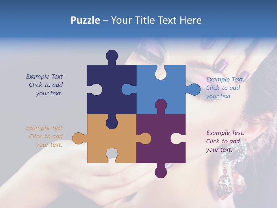 Lip Eyelash Colour PowerPoint Template