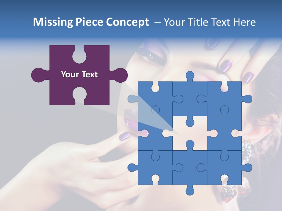 Lip Eyelash Colour PowerPoint Template