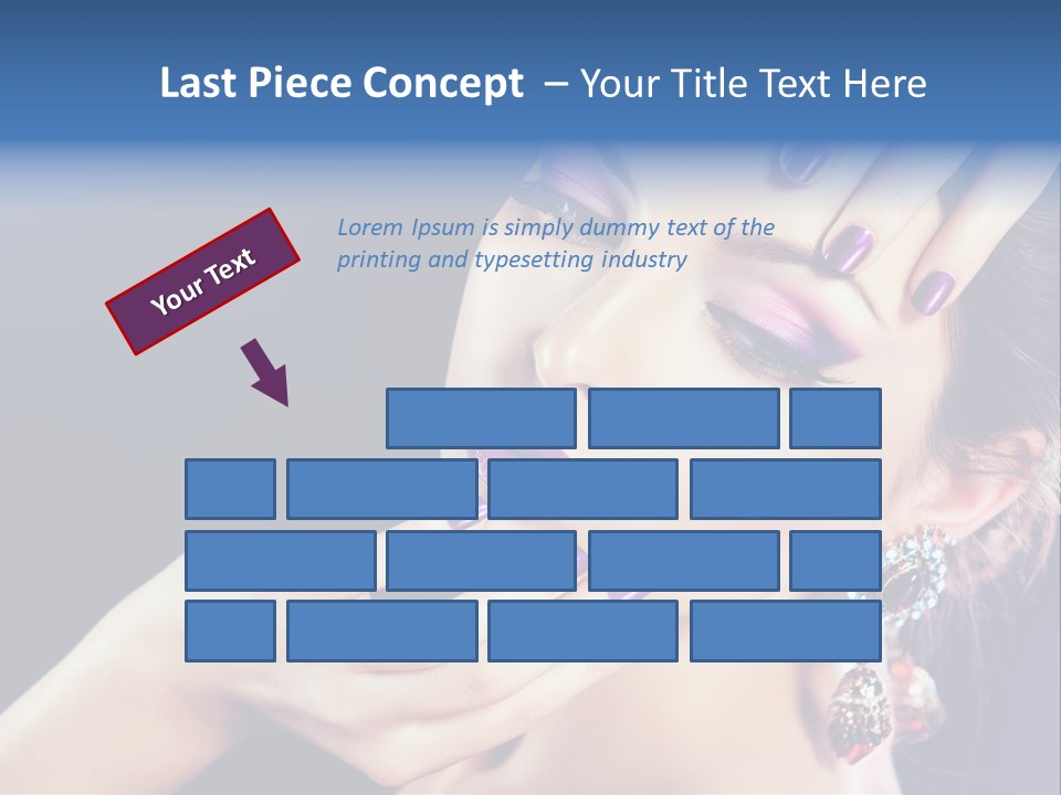 Lip Eyelash Colour PowerPoint Template