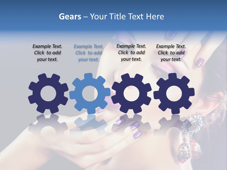 Lip Eyelash Colour PowerPoint Template