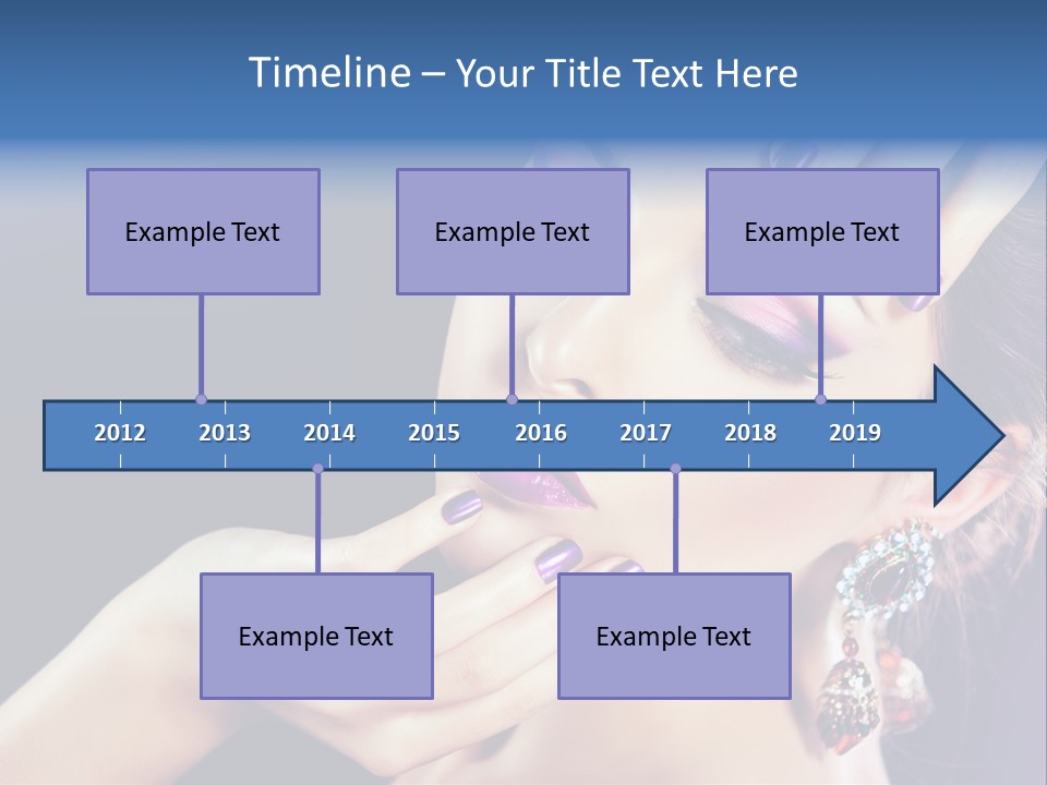 Lip Eyelash Colour PowerPoint Template