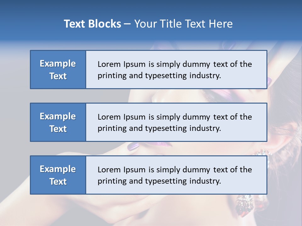 Lip Eyelash Colour PowerPoint Template